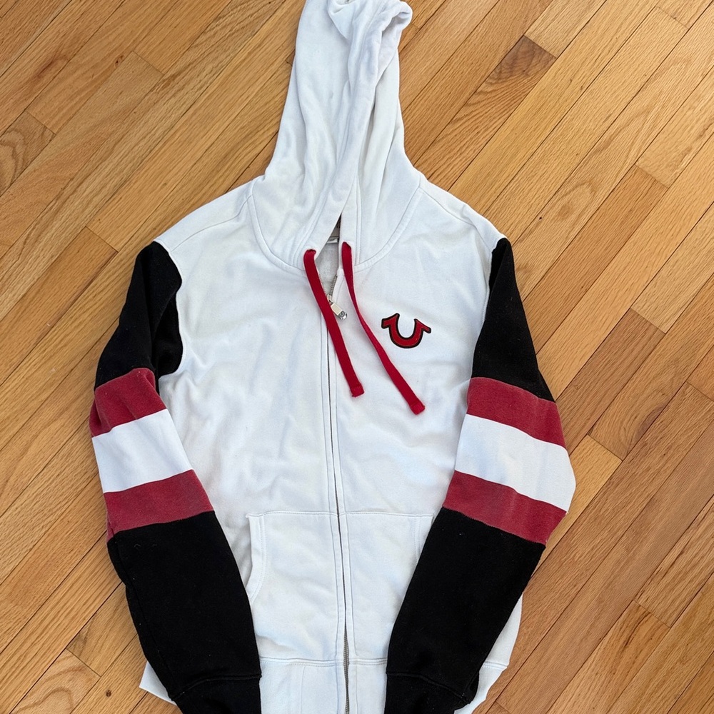 True Religion Buddha Logo Zip Up Hoodie